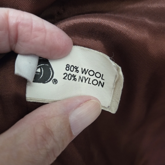 Vintage Donny Brook Brown Wool With Leather Fringe Size L - Picture 4 of 14